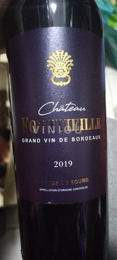 Bordeaux Côtes-de-bourg Château Fontvieille 2019