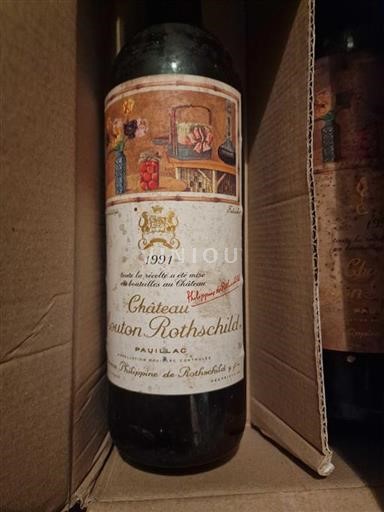 Bordeaux Pauillac Grand Cru Château Mouton Rothschild 1991