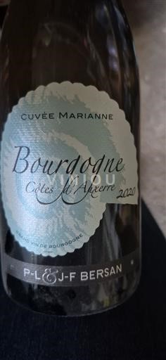 Borgogna Borgogna Côtes d'Auxerre P-L & J-F Bersan Marianne 2020
