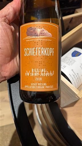 Alsace Ospecificerad Grand Cru Schieferkopf Via Saint-Jacques 2018