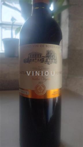Burdeos Blaye-Côtes de Burdeos Château Les Tours de Peyrat Vieilles Vignes 2012