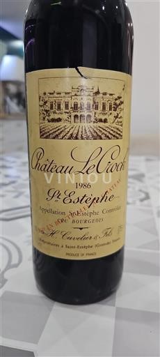 Bordeaux Saint-Estèphe Cru Bourgeois Château Le Crock 1986