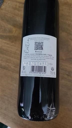 Vallée du Rhône Grignan-les-adhémar Les Vignerons de la Suzienne Cutina Non Millésimé