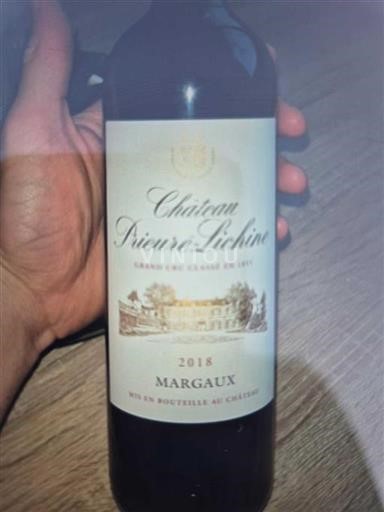 Bordeaux Margaux Grand Cru Château Prieuré-Lichine 2018