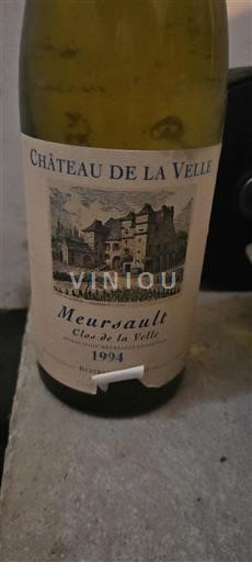 Burgundi Meursault Château La Velle Clos de la Velle 1994