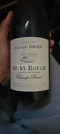 Burgundija Givry Domaine Christophe Drain Champ Pourot 2018