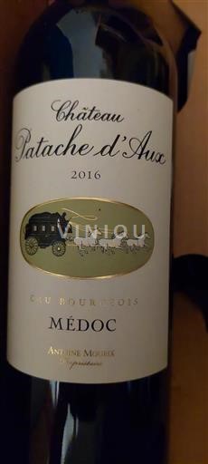 Bordeaux Médoc Cru Bourgeois Château Patache Aux 2016