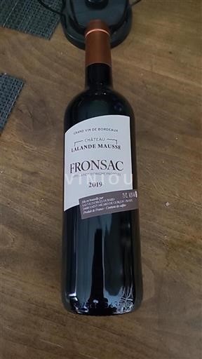 Bordeaux Fronsac Château Lalande Mausse 2019