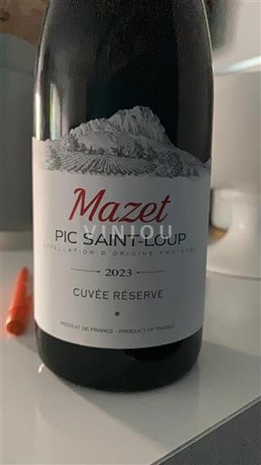 Languedoc Pic-saint-loup Mazet Réserve 2023
