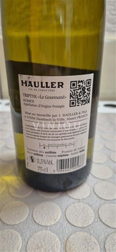 Alsace Grand Cru Hauller Triptyk «Le Gourmand» Non Millésimé