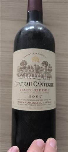 Bordeaux Haut-Médoc Château Cantegric 2007