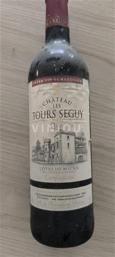 Bordeaux Côtes-de-bourg Château Les Tours Seguy 2010
