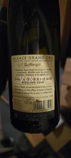 Alzacija Ni doloceno Grand Cru Wolfberger 2018