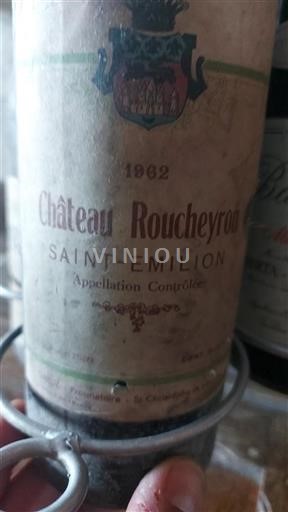 Bordeaux Saint-Émilion Château Roucheyron 1962
