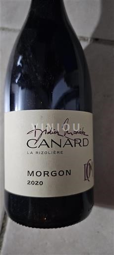 Vin Rouge sec La Rizolière Didier Canard 2020 France Beaujolais Morgon AOC