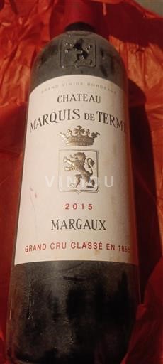 Bordeaux Margaux Grand Cru Château Marquis de Terme 2015