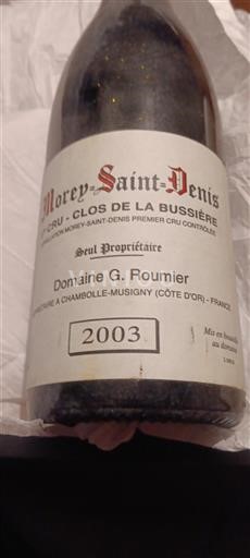 Bourgogne Morey-saint-denis Premier Cru Domaine G. Roumier Clos de la Bussière 2003
