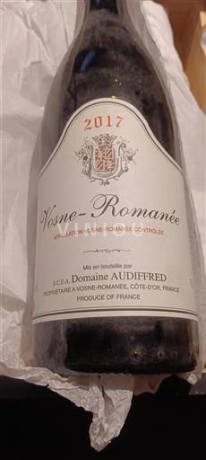 Burgundi Vosne-Romanée Domaine Audiffred 2017