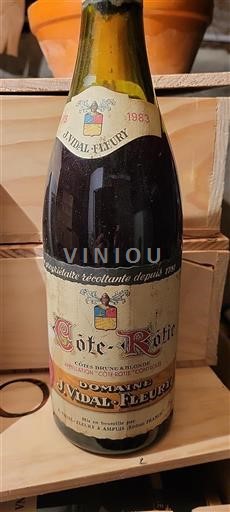 Vallée du Rhône Côte-rôtie J. Vidal-Fleury 1983
