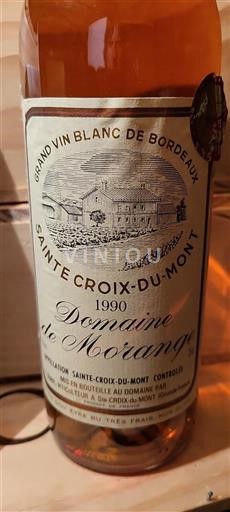 Bordeaux Sainte-Croix-Du-Mont Domaine Morange 1990