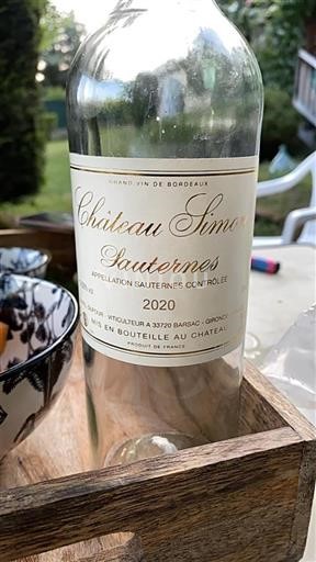 Burdeos Sauternes Château Simon 2020