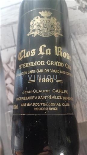 Bordeaux Saint-Émilion Grand Cru Clos La Rose 1996