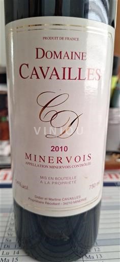 Languedoc Minervois Domaine Cavailles 2010