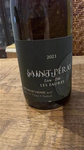 Údolí Rhôny Saint-Péray Les Vins de Vienne Lieu-Dit Les Faures 2023