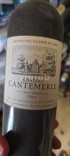Bordeaux Haut-Médoc Grand Cru Château Cantemerle 2004