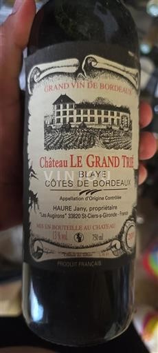 Bordeaux Blaye-Côtes-de-Bordeaux Château Le Grand Trié 2011