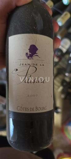 Bordeaux Côtes-de-bourg Jean de la Pelissière 2007