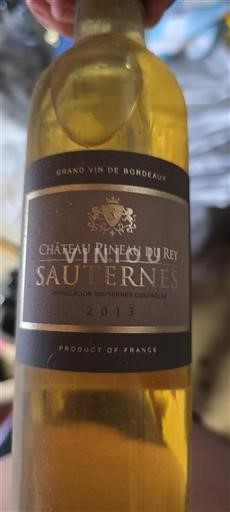 Burdeos Sauternes Château Pineau du Rey 2013