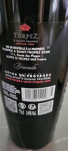 Provence Côtes-de-Provence Torpez Bravade Ikke årgangsbestemt