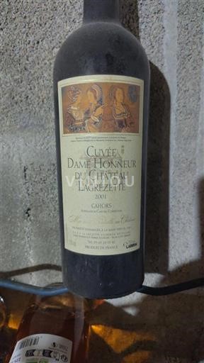Jihozápad Cahors Château Lagrézette Dame Honneur 2001
