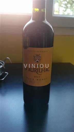 Burdeos Haut-Médoc Cru Bourgeois Château Aurilhac 2014