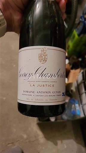 Burgundy Gevrey-Chambertin Domaine Antonin Guyon La Justice 2017