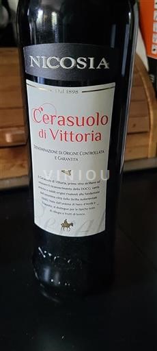Vin Rouge sec Nicosia Non millésimé Italie Sicile Cerasuolo di Vittoria