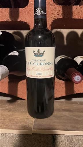 Bordeaux Saint-Émilion Grand Cru Grand Cru La Couronne 2018