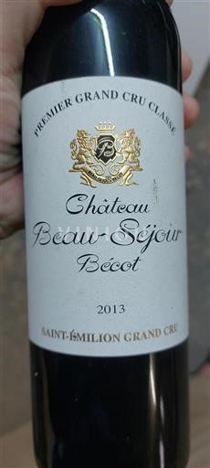 Bordeaux Saint-Émilion Grand Cru Château Beau-Séjour Bécot 2013