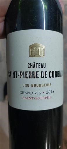 Bordeaux Saint-Estèphe Cru Bourgeois Château Saint-Pierre de Corbian 2015