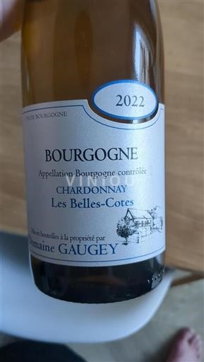 Vin Blanc sec Les Belles-Cotes Domaine Gaugey 2022 France Bourgogne