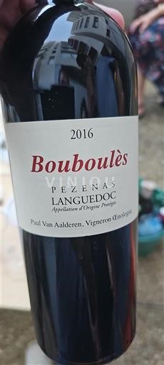 Languedoc Unspecified Paul Van Aalderen Bouboulès 2016