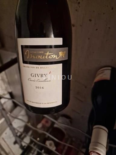 Bourgogne Givry Domaine Mouton Excellence 2016