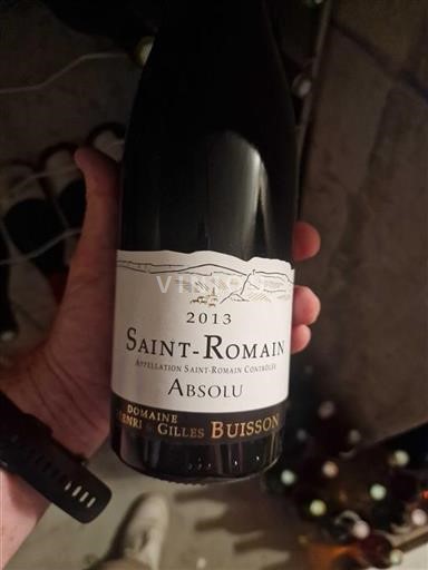 Burgundy Saint-Romain Domaine Henri & Gilles Buisson Absolu 2013