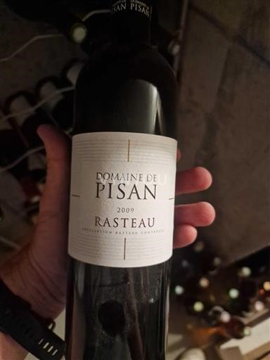 Rhône Valley Rasteau Domaine Pisan 2009