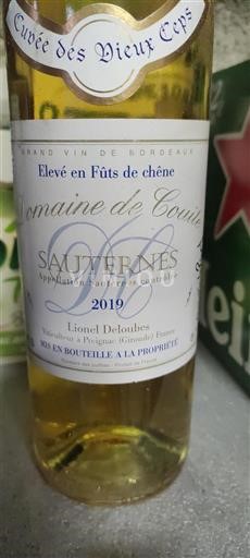 Bordeaux Sauternes Domaine Courteillac des Vieux Ceps 2019