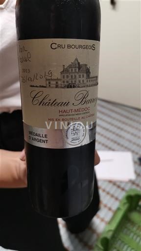 Bordeaux Haut-Médoc Cru Bourgeois Château Barreyres 2013