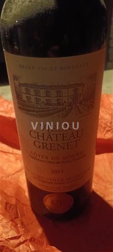Burdeos Côtes-de-bourg Château Vieux Grenet 2014