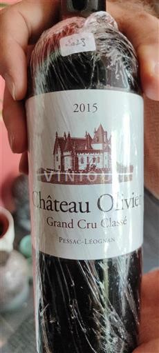 Burdeos Pessac-Léognan Grand Cru Château Olivier 2015