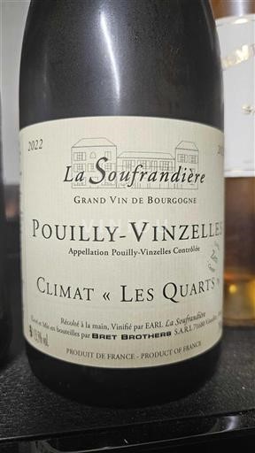 Borgogna Pouilly-vinzelles La Soufrandière Climat « Les Quarts » 2022